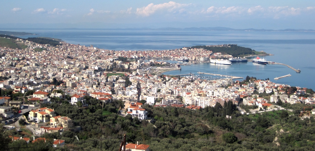 Mytilene harbour, Lesvos, Greece