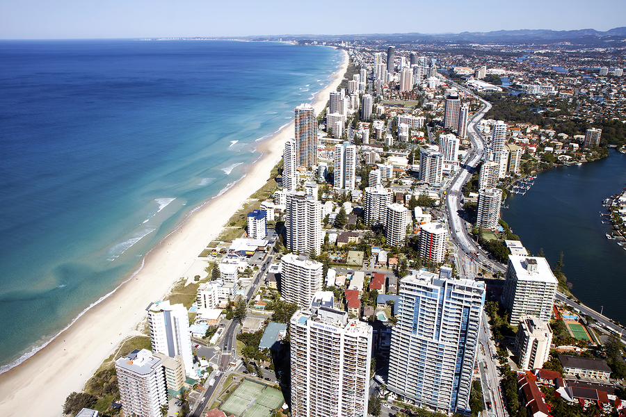 bigstock Aerial view of the Gold Coast