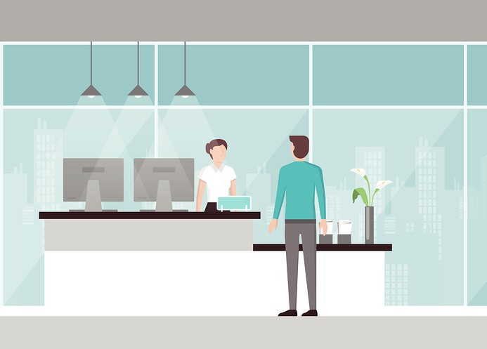 bigstock Customer At The Reception  e