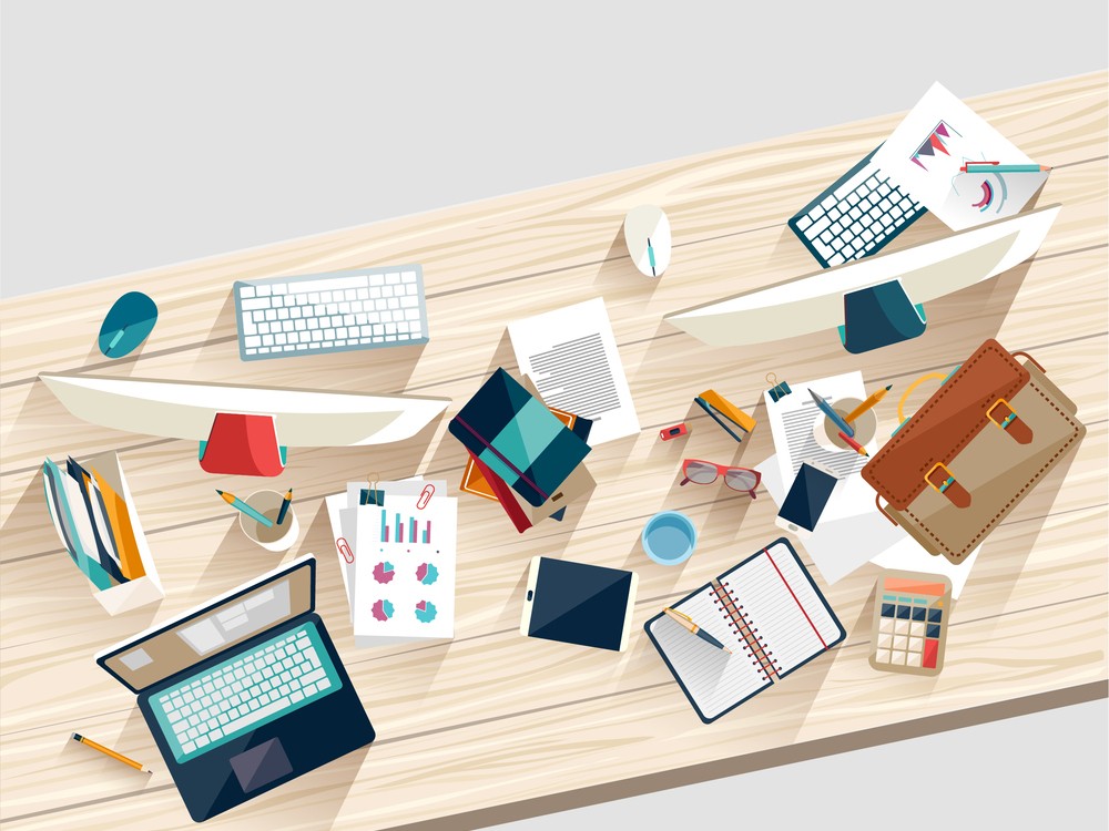 bigstock Workplace concept Flat design  e