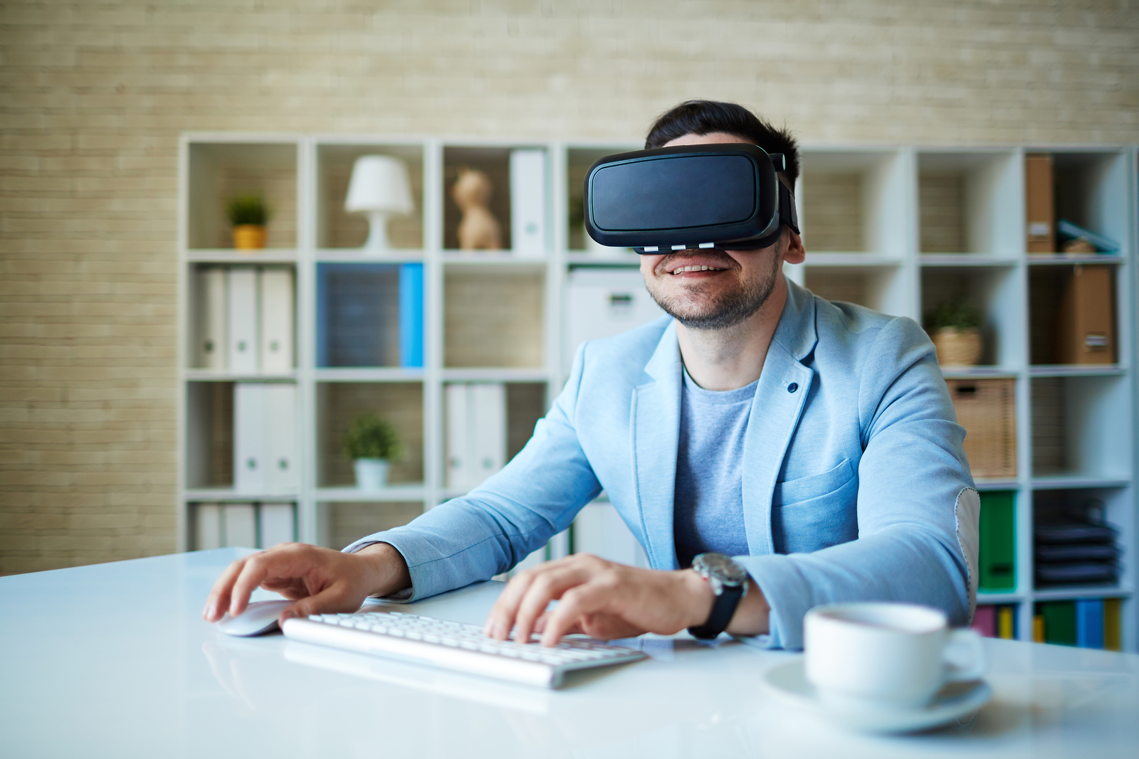 bigstock Working in virtual reality