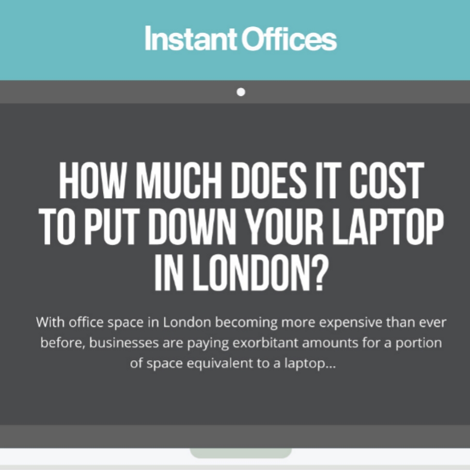 instant office cost of laptop london