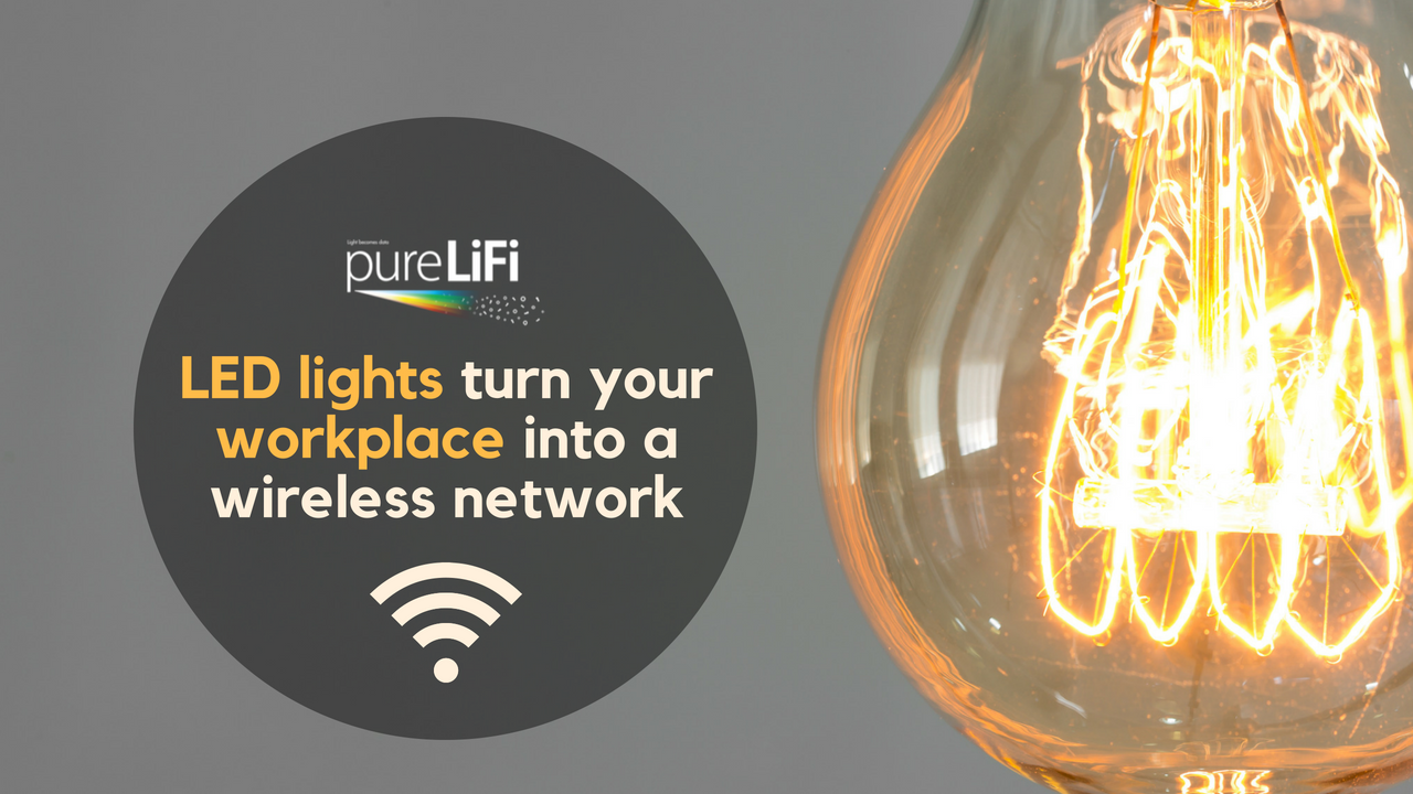 LED lights in your workplace into a wireless network