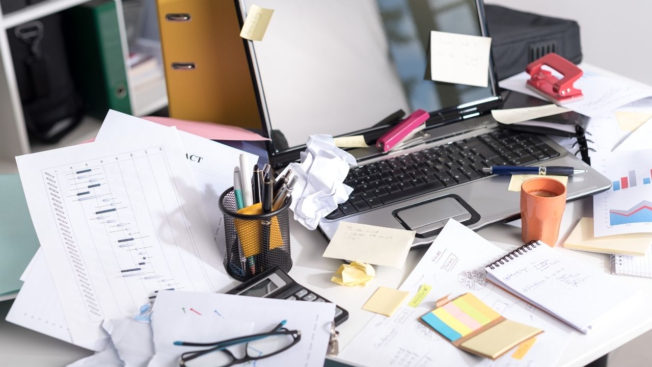 Guilty Of A Messy Desk