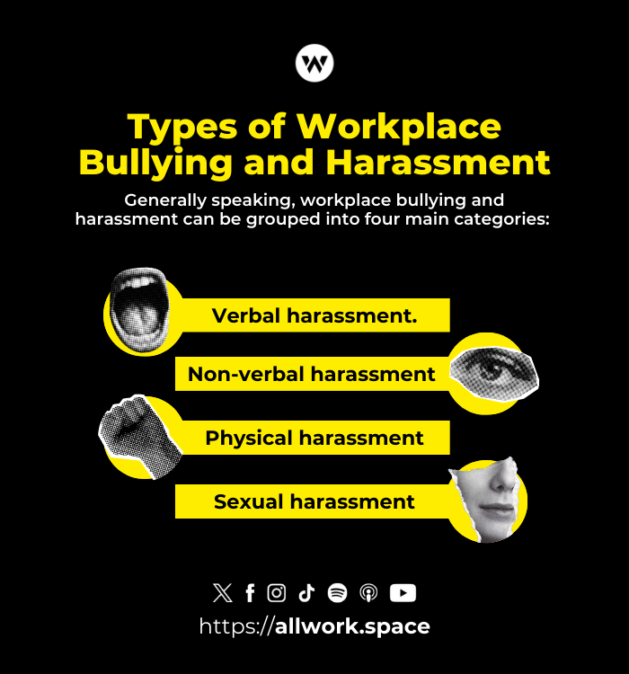 Types of Workplace Bullying and Harassment