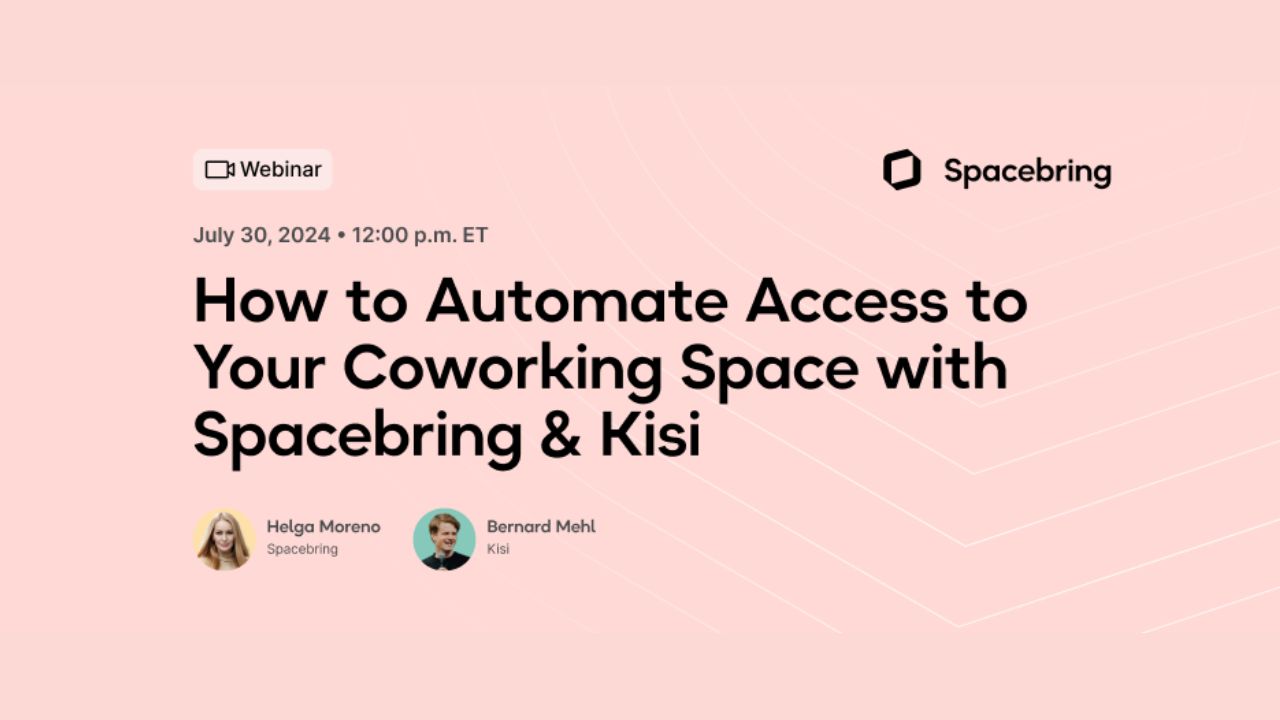 Upcoming Webinar: How to Automate Access to Your Coworking Space