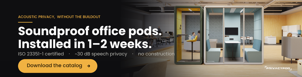 Soundproof office pods - PrivacyPods