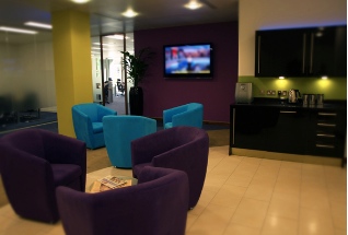Breakout space at Orega in Birmingham